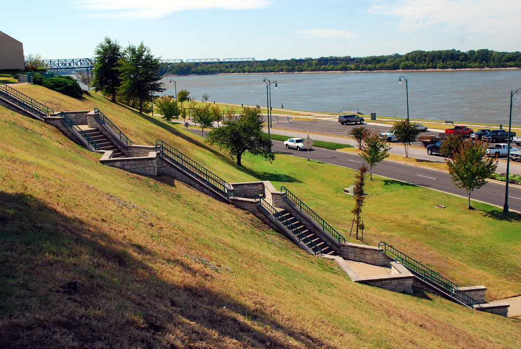 Stairs on the bluff