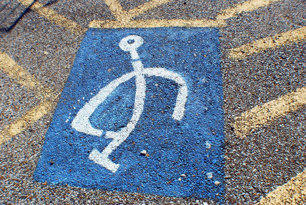 Handicap Parking Symbol - freehand